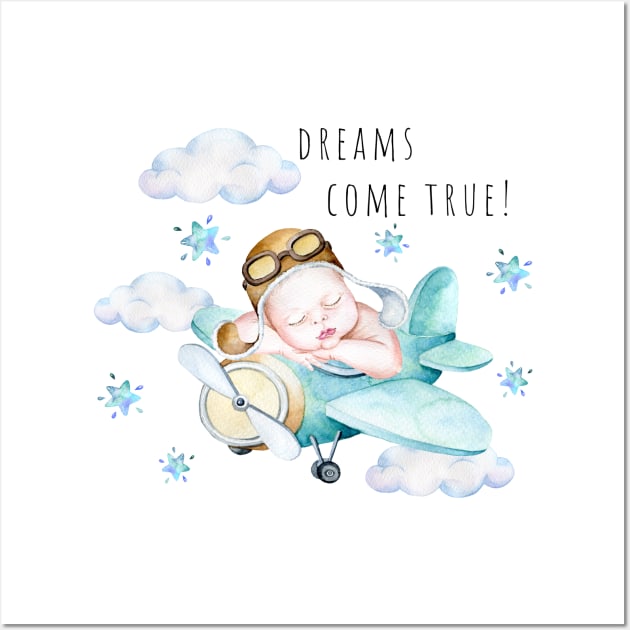 Dreams  come true! Wall Art by Simple Wishes Art